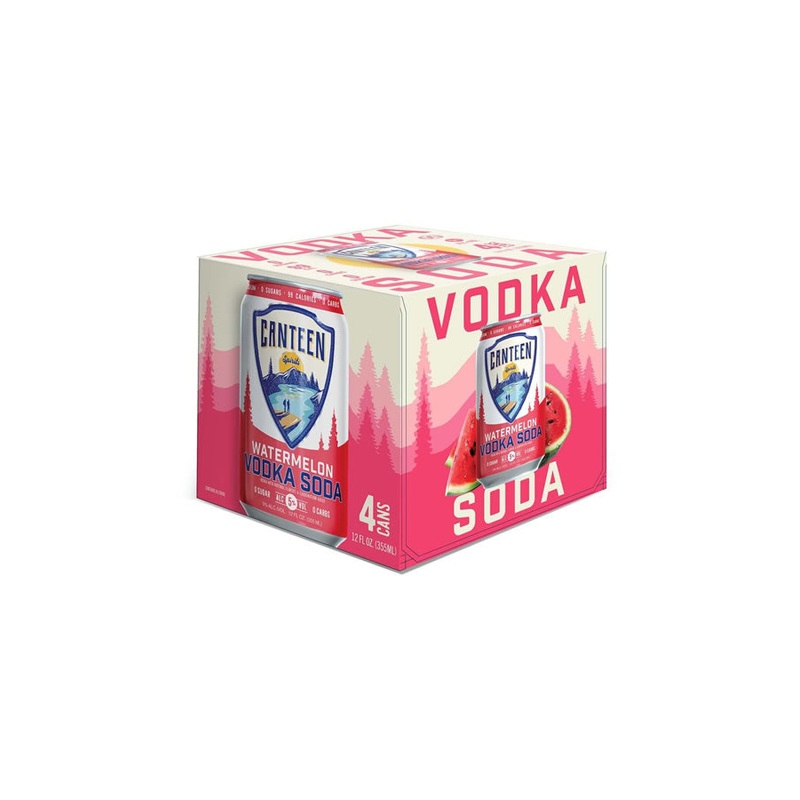 Canteen Watermelon Vodka Soda 4PK