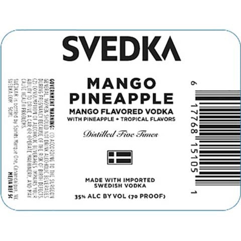 Svedka Mango Pineapple Vodka