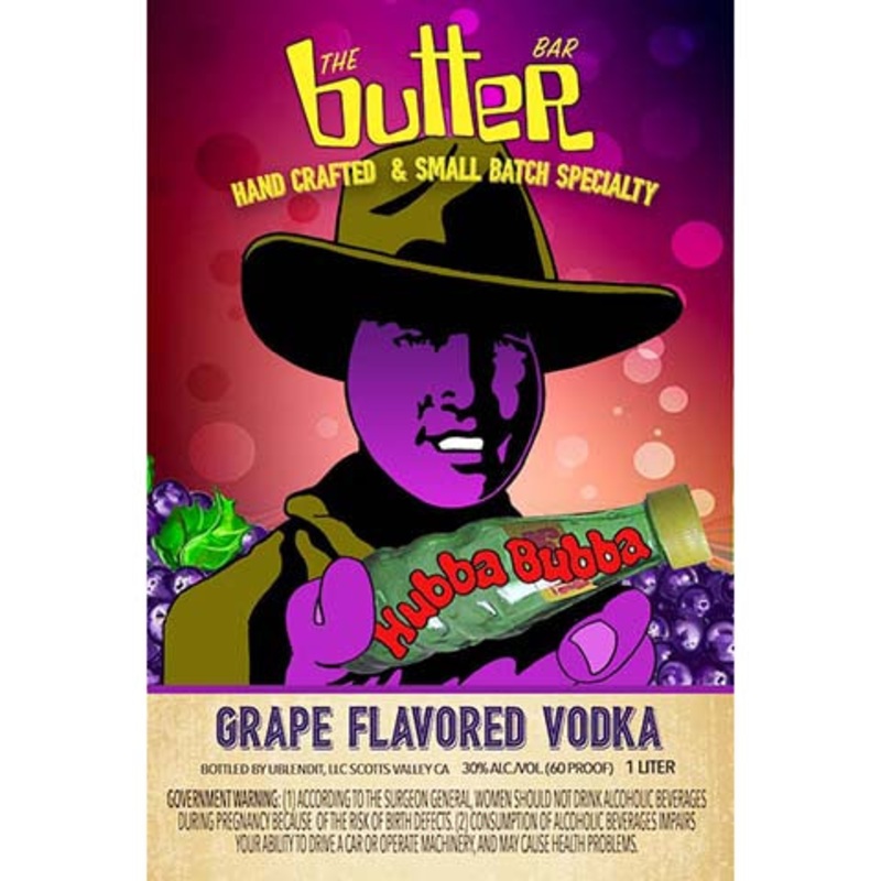 The Butter Bar Hand Crafted Grape Flavored Vodka