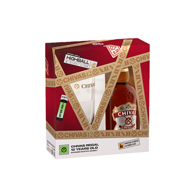 Chivas Regal 12YO 700ml + Highball Glass