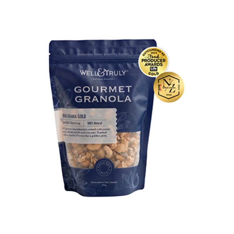 Well & Truly Macadamia Gold Gourmet Granola 350gm SMALL