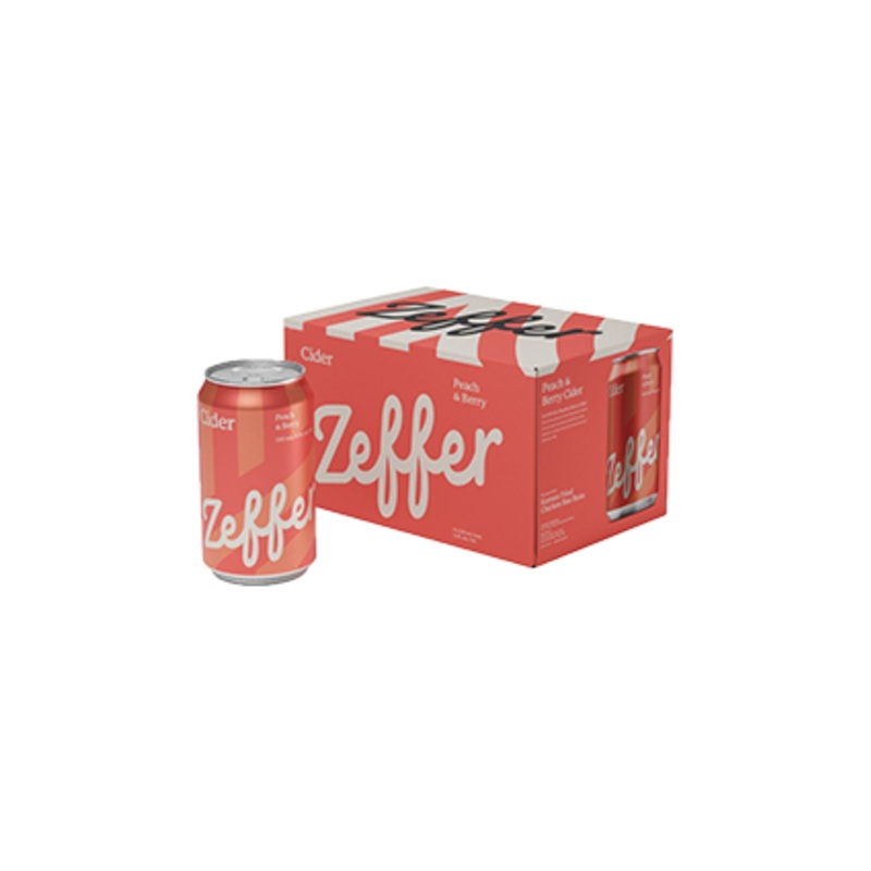 Zeffer Peach & Berry Cider 5.0% 330ml 6pk CAN