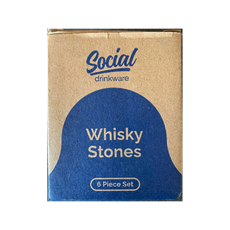 Whisky Stones (Set of 6)  in Wooden Box
