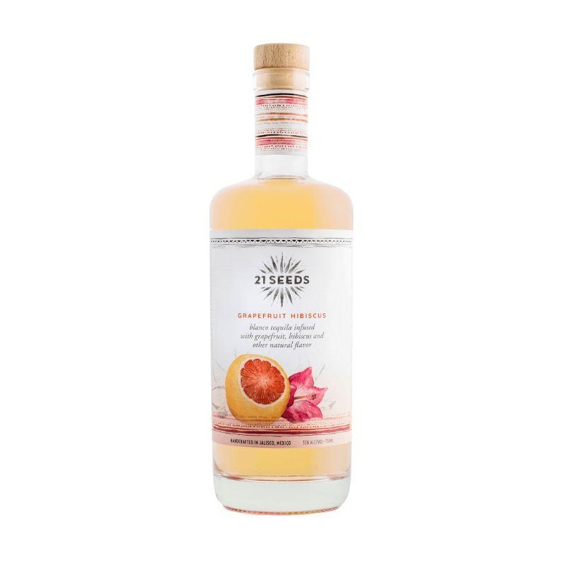 21 Seeds Grapefruit Hibiscus Blanco Tequila 750mL